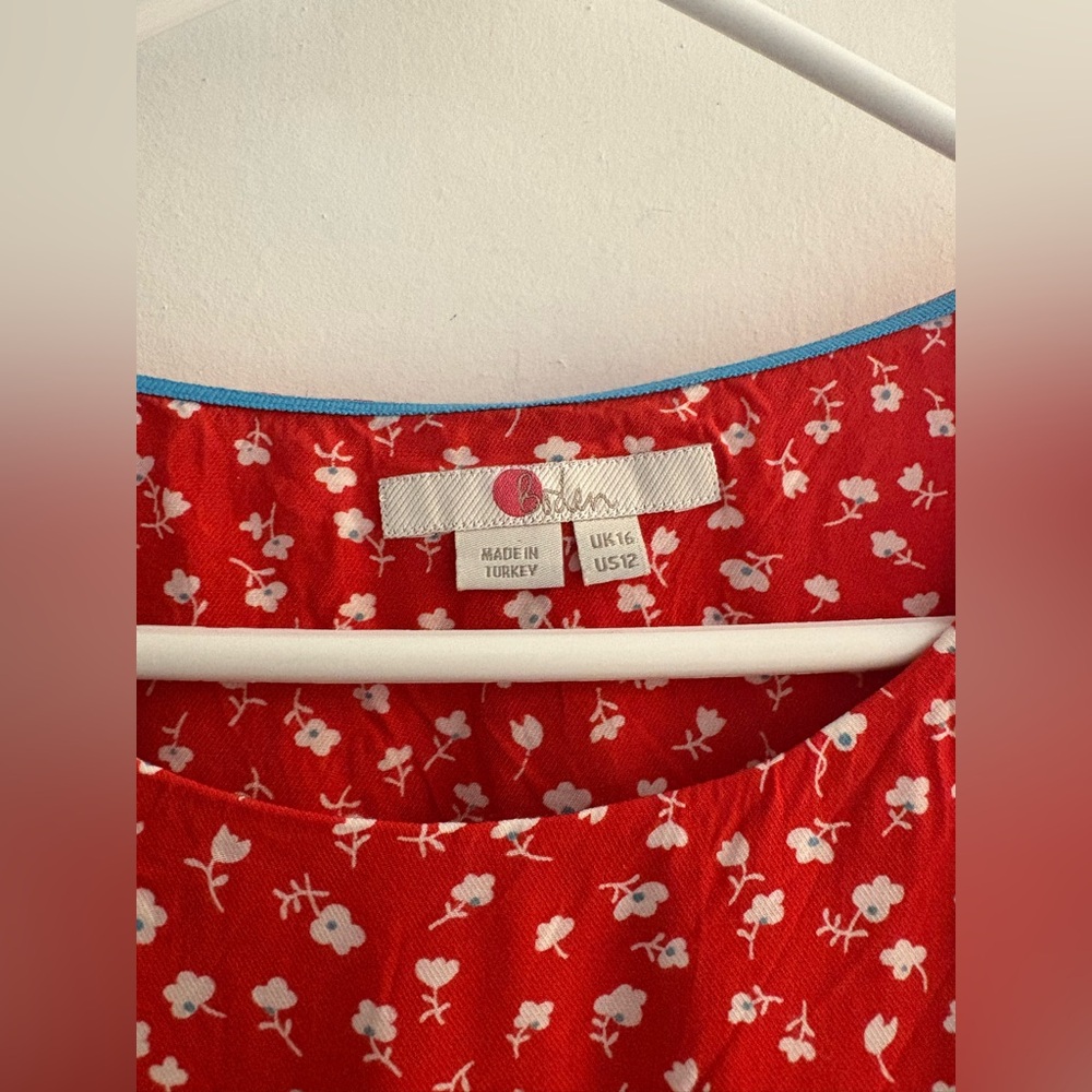 Boden Nadia Layered Split Back Blouse Size 12 - image 2